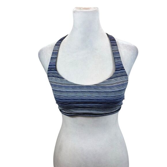 Ladies Lululemon Free To Be Bra Space Dye Twist Sapphire Blue Multi Size‎ 6 - Picture 10 of 16